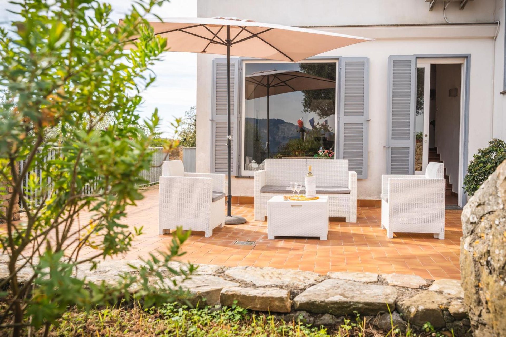 Villa I Due Golfi, il patio