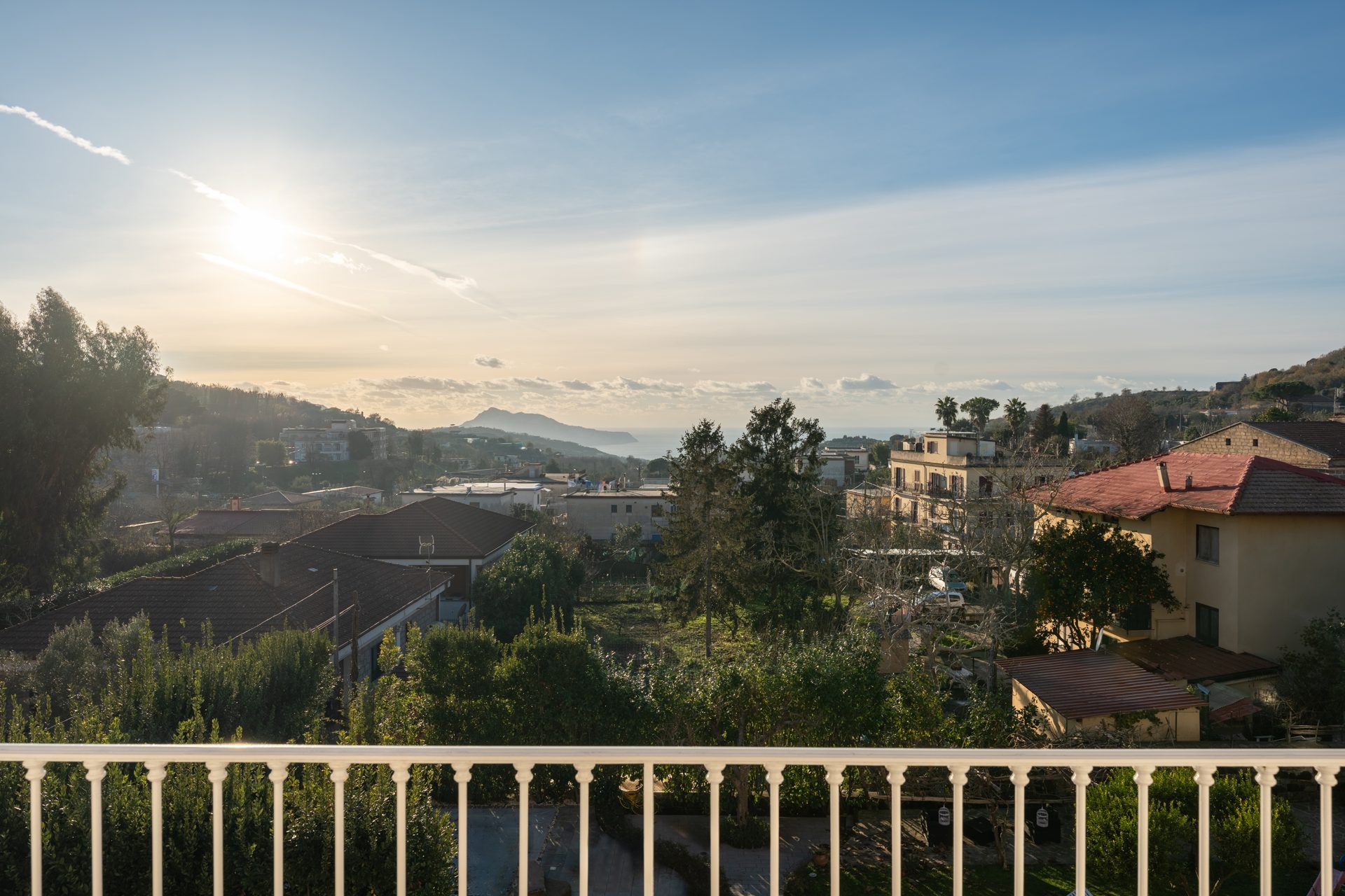 Villa Titina, la vista sul borgo